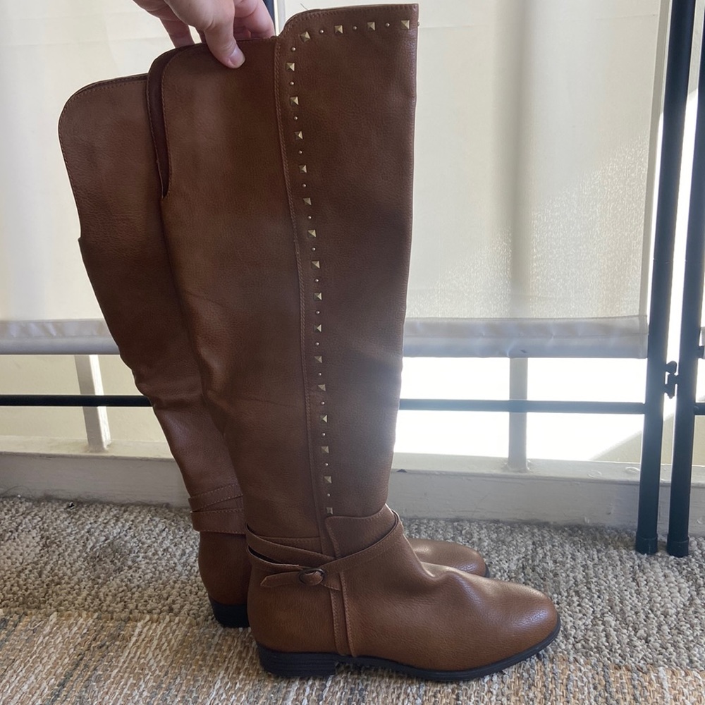 NWOT Rialto Over the knee dark tan/brown boots!